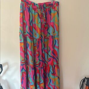 Colorful Abstract Maxi Skirt